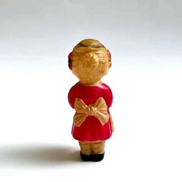 Celluloid Girl Doll with Hat & Purse c1930s-40s - Picture 4 of 7